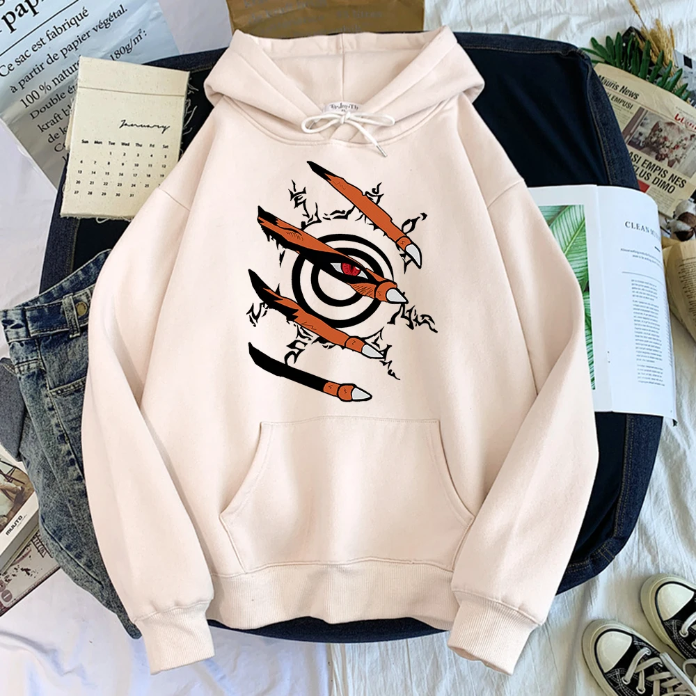 

Mens Hoodie Sweatshirt Harajuku Anime Clothes Kurama Ninjutsu Print Streetwear Hoodies Fashion Casual Loose Oversized Hoodies