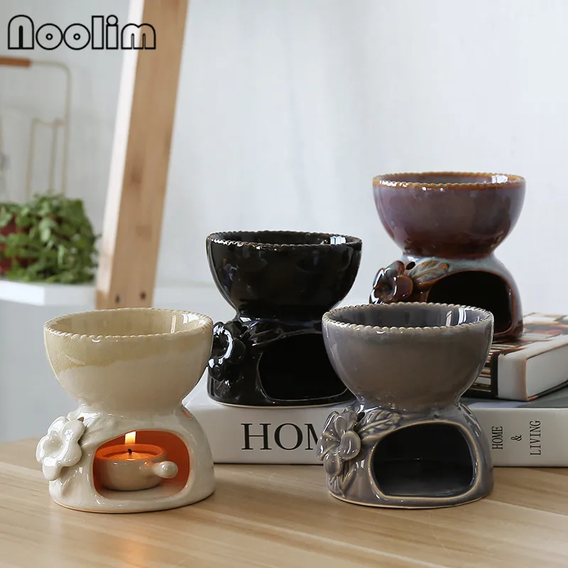 Керамическая печь для ароматерапии большая емкость горелка эфирных масел лампа