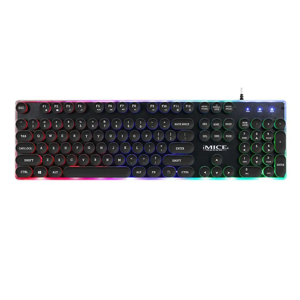 Игровая клавиатура iMice с подсветкой игровая RGB для компьютера ноутбука