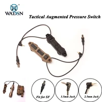 wadsn tactical augmented remote switch double control dual pressure for dbal a2 peq wmx200 m600 m300 flashlights for mlok keymod