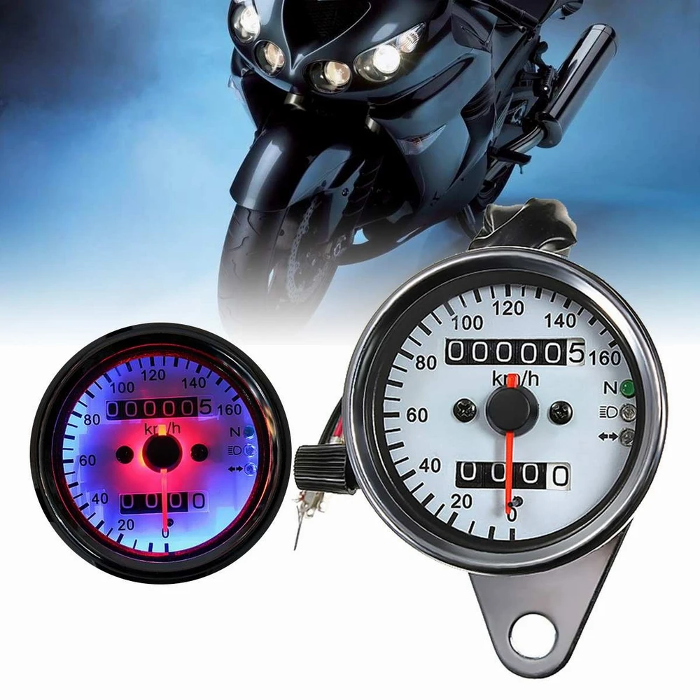 ЖК цифровой moto rcycle Спидометр Универсальный водонепроницаемый черный 12000 об./мин 8