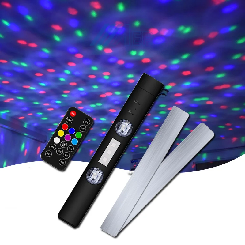 

LED RGB Car Atmosphere Lamp USB Wireless Lamp Roof Star Light Multiple Modes Automotive Interior Ambient Decorative Party Lights