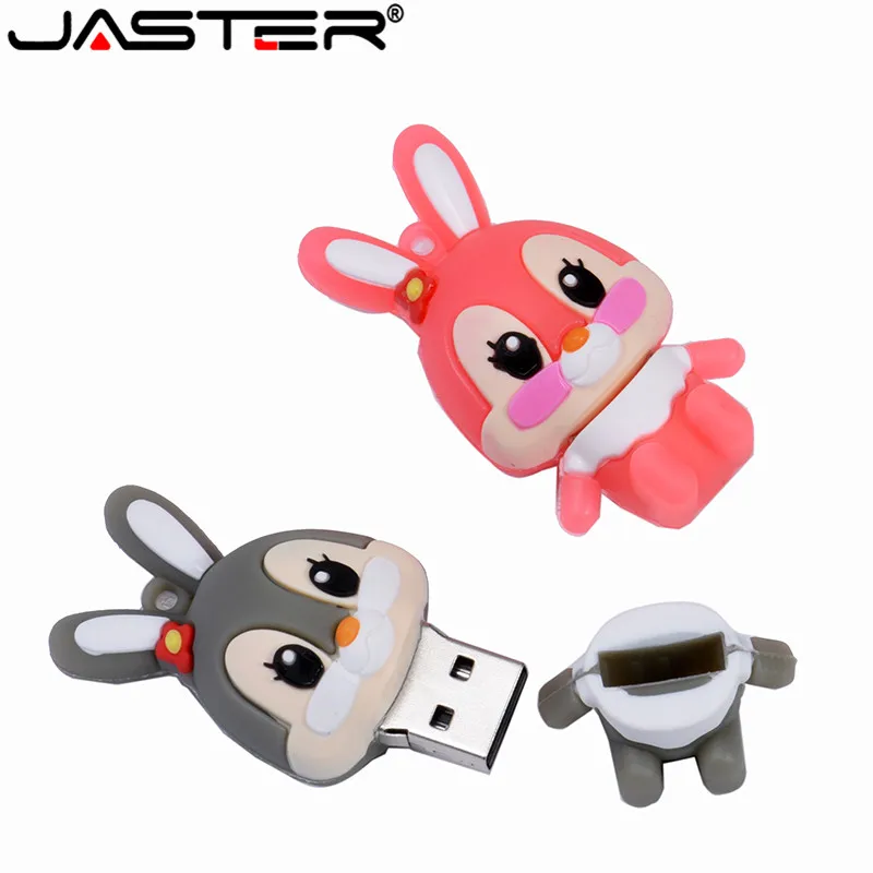 Usb флеш накопитель JASTER с рисунком кролика 4 ГБ 8 16 32 64 ГБ|16gb usb|usb flash drive 4gbthumb |