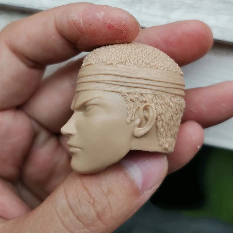 1/6 г. Неокрашенная голова Hanamichi Sakuragi с ремешком мультяшная версия для 12-дюймовых