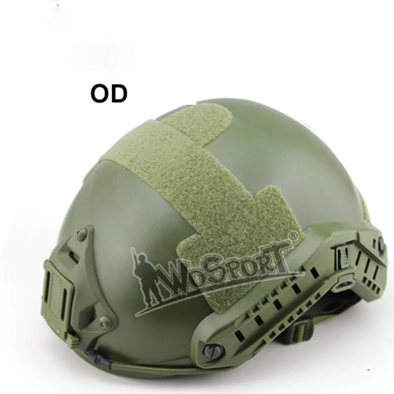 MH OD Страйкбол MH/PJ камуфляж ABS спорт OutdoorTactical Быстрый Шлем с NVG крепление направляющей встроенный циферблат внутренний комплект размер L - Color: MH OD