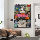 Больших размеров в стиле граффити художественные плакаты и принты стены холст Портрет картина Венеры знаменитый картина для Декор в гостиную