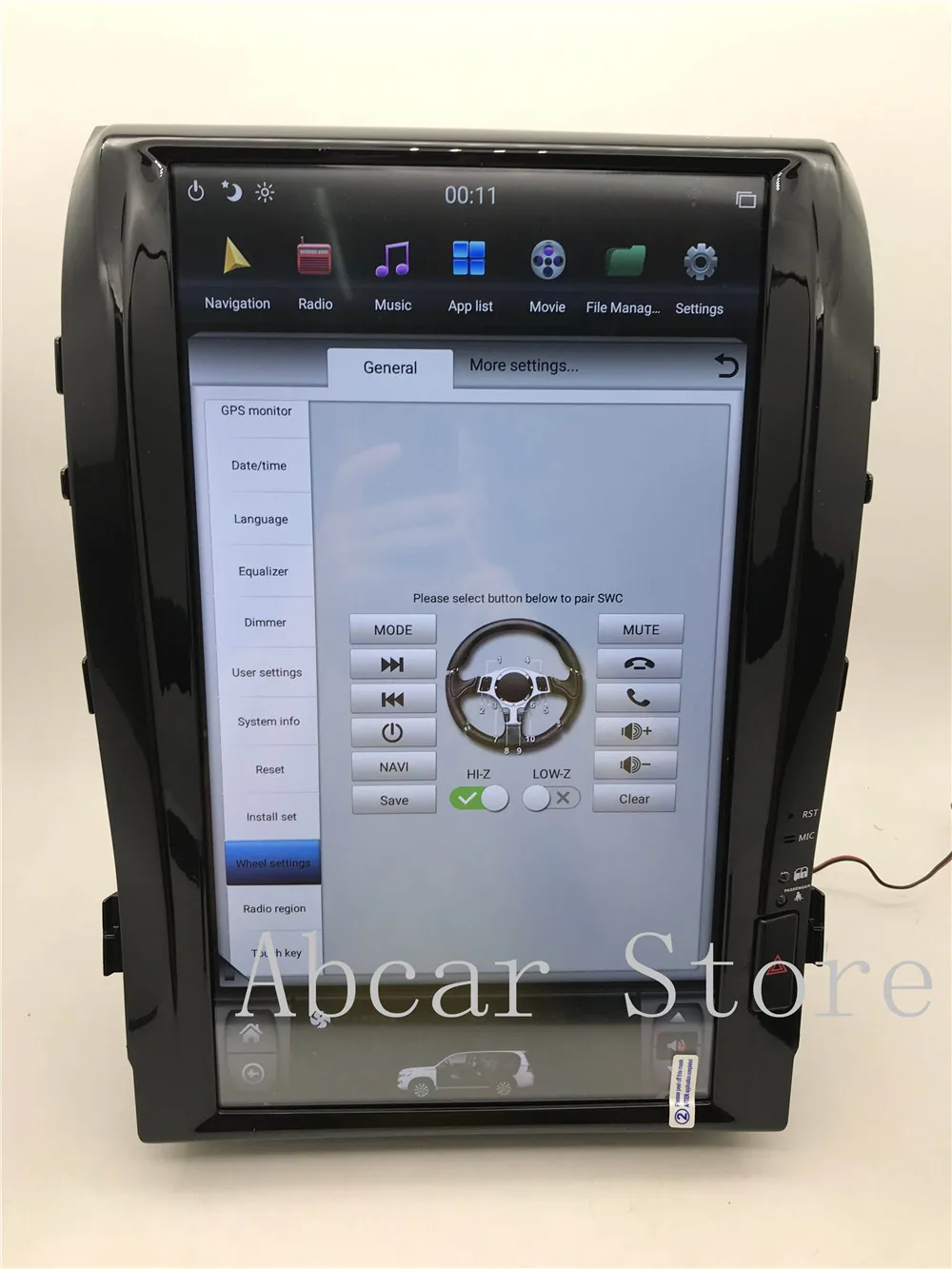1" Tesla стиль Android 8,1 PX6 HDMI Автомобильный dvd-плеер gps навигация для Toyota LAND CRUISER LC200 2008- радио ips стерео