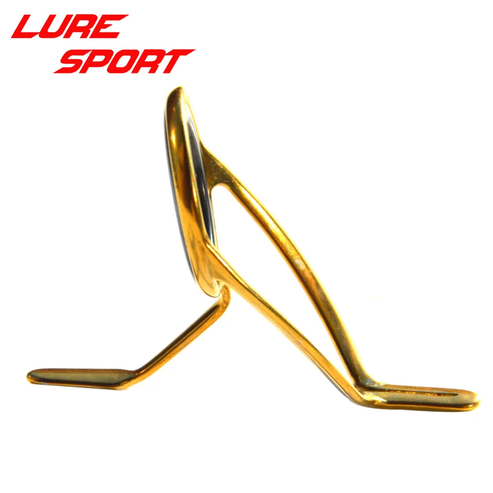 LureSport кВт 10 шт. направляющая Золотая стальная рама черное кольцо Карп для серфинга стержень строительный
