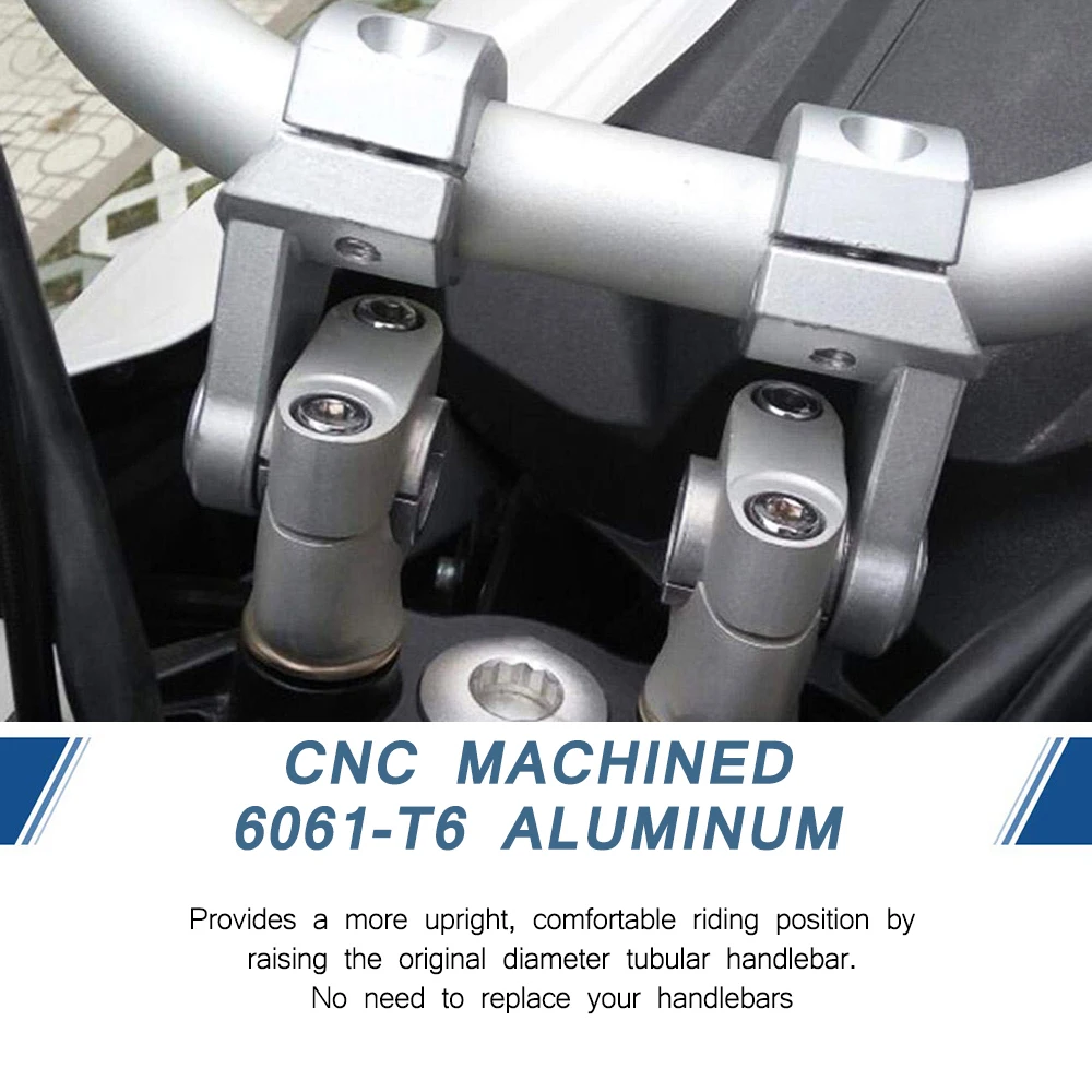 KEMiMOTO мотоцикл рукоятка Riser 7/8 &quot22 мм 28 баров riser адаптер Крепление зажим для BMW