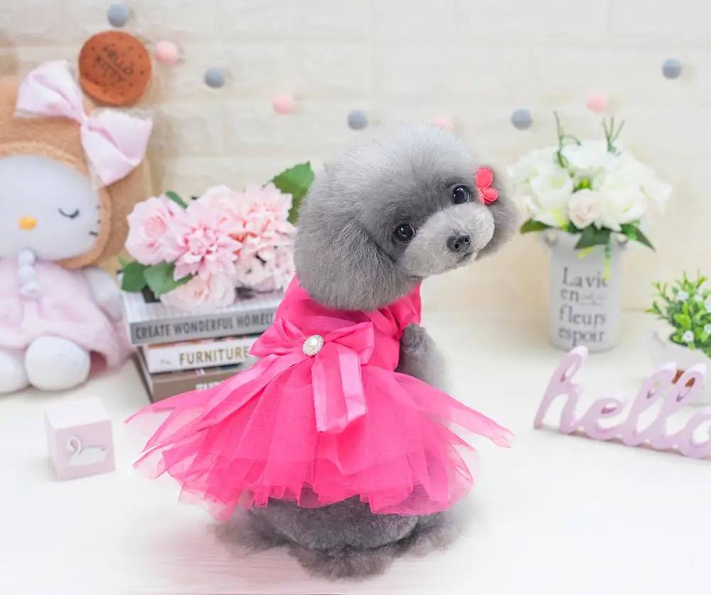 Платье для собак роскошное свадебное платье с собачками Свадебная юбка-пачка