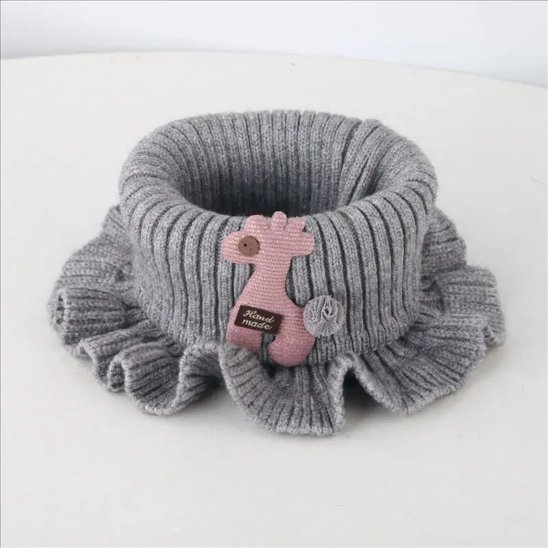 Осень зима 2019 теплый детский хлопковый шарф воротник для мальчиков и девочек