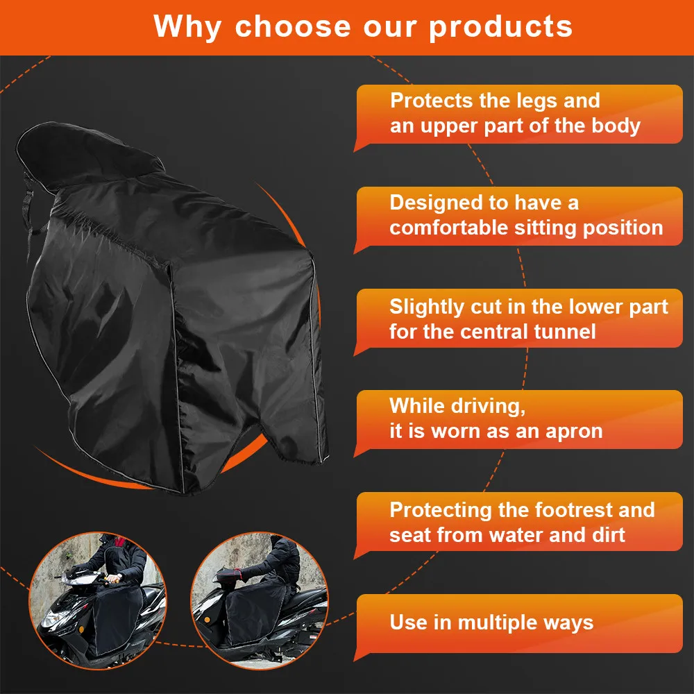 Универсальный чехол для ног скутеров мотоциклов от дождя ветра холода влаги