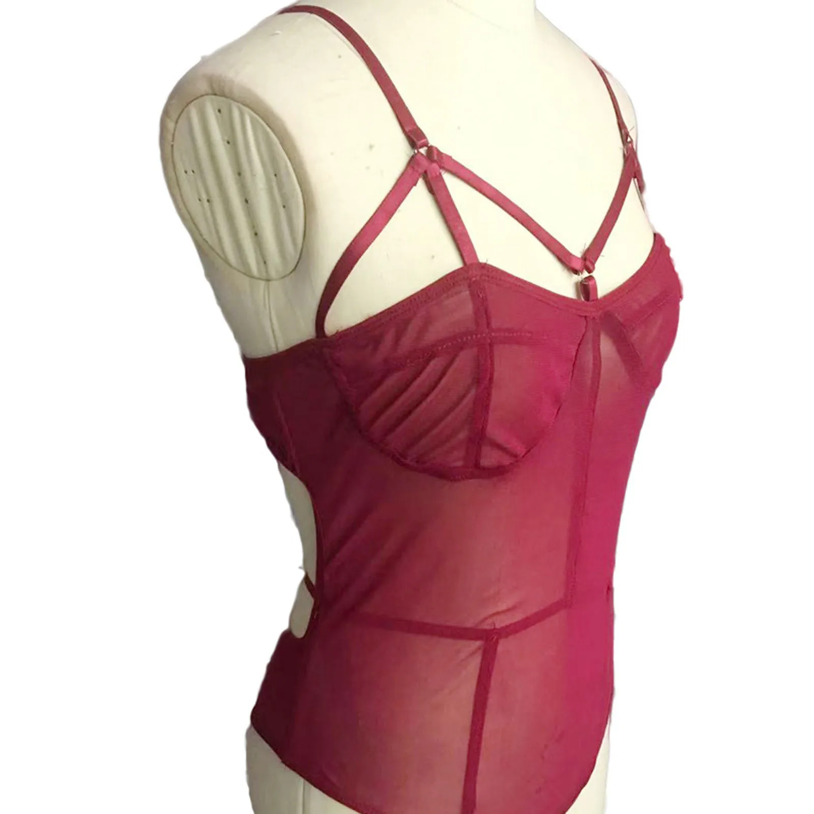 

Sexy Sleepwear Women Erotic Lingerie Perspective Hollow Out Underwear Porno Backless Lace Costume Temptation Lenceria Baby Doll