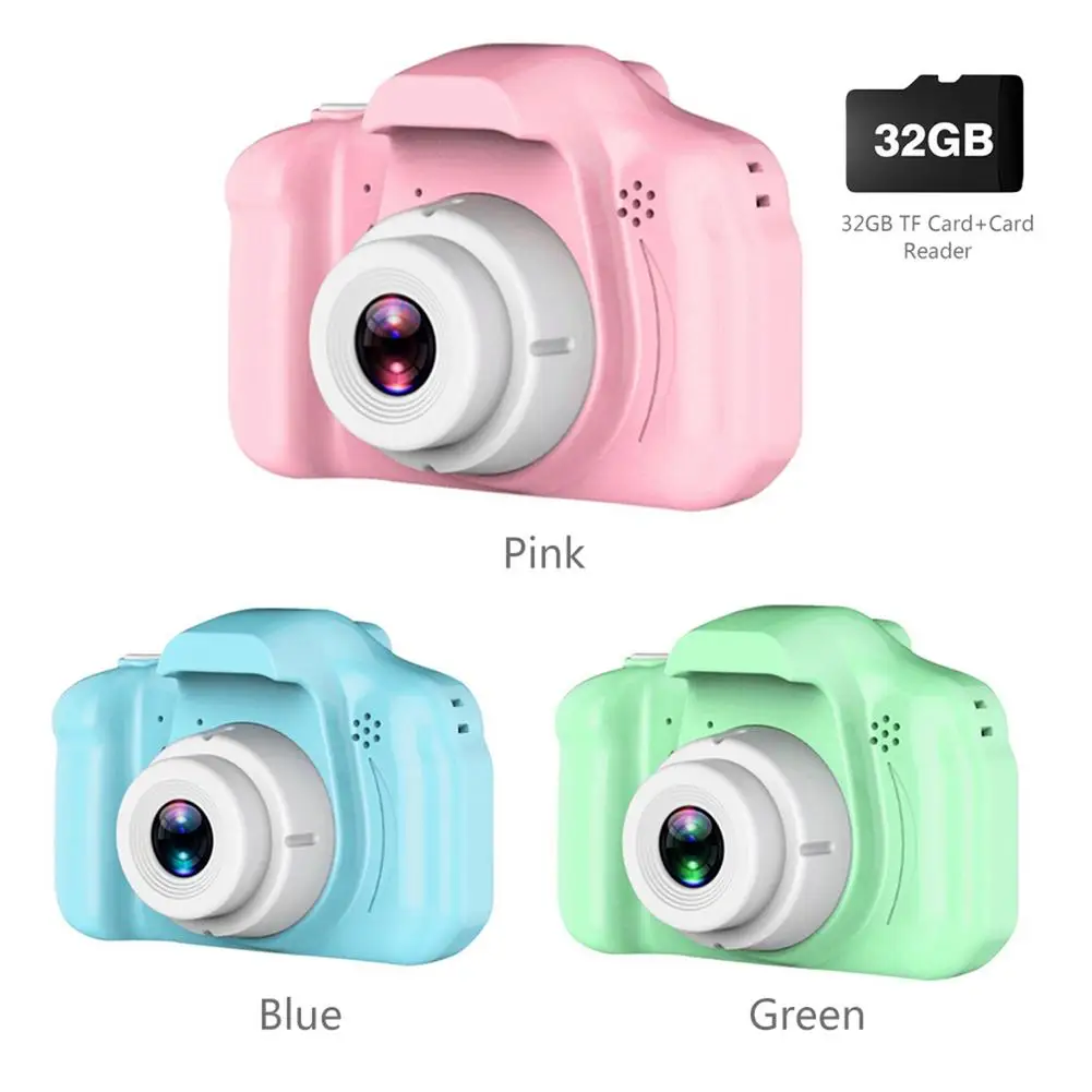 

Детский фотоаппарат Цифровая hd-камера 2 дюймов стильная футболка с изображением персонажей видеоигр камера игрушки для детей, подарок на де...
