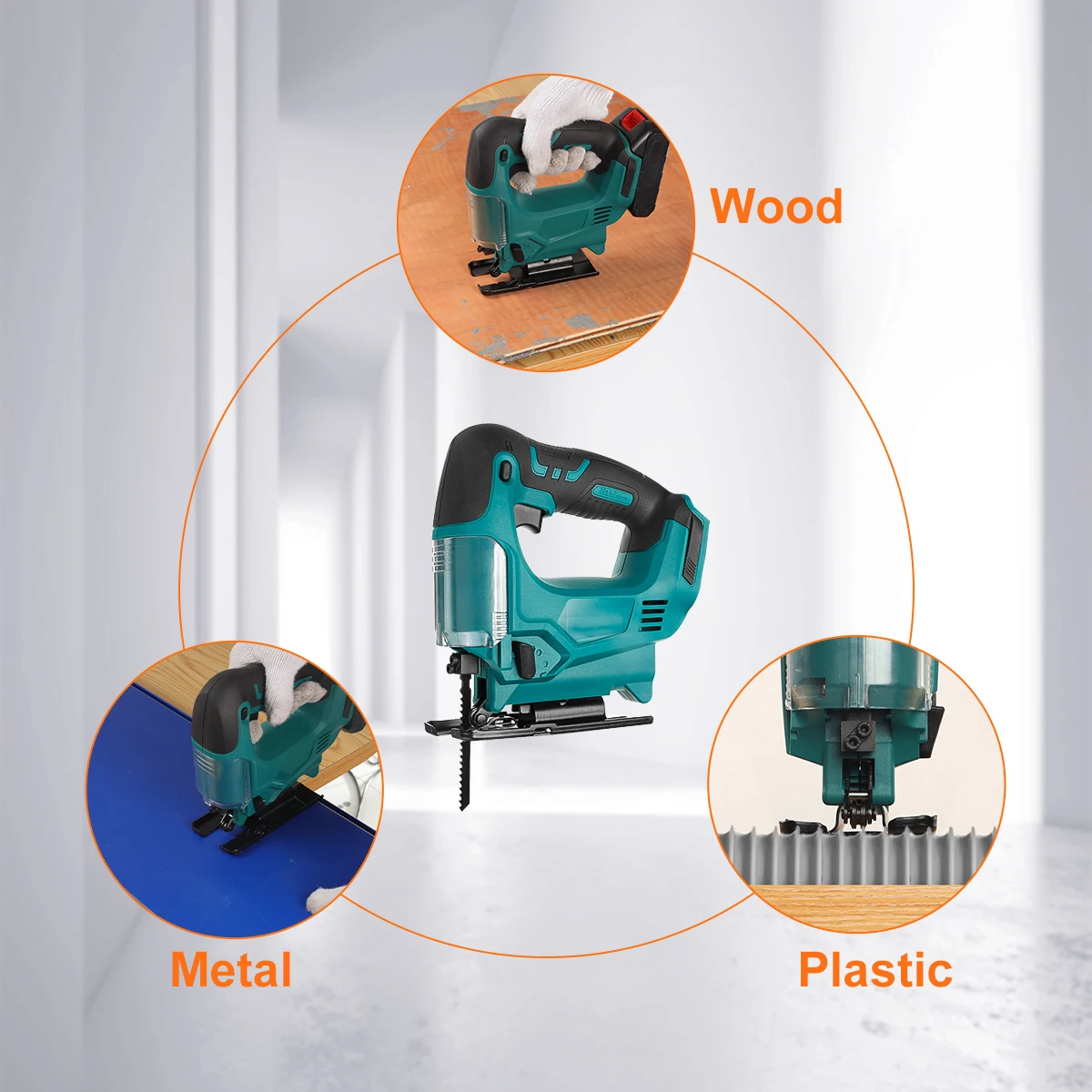 Беспроводной Электрический лобзик портативный 65 мм 2900 об/мин