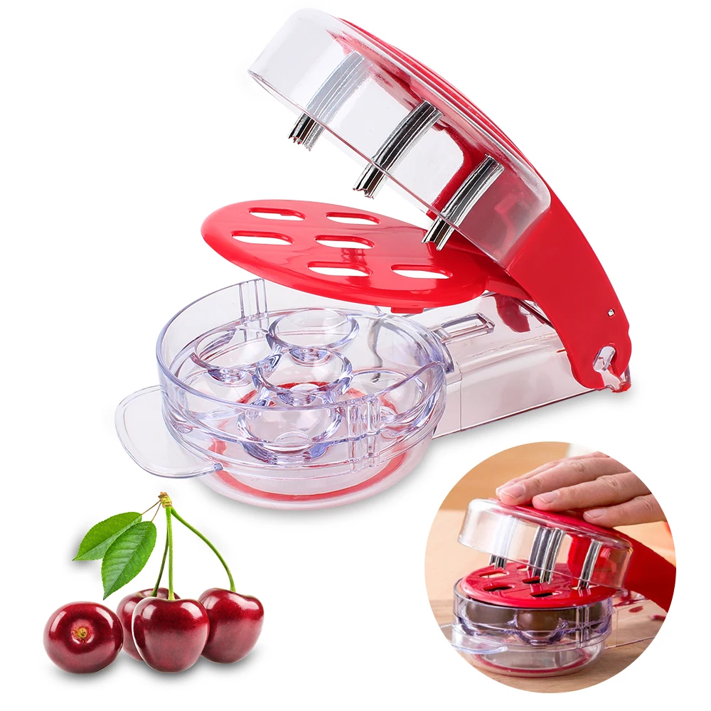 

Seed Corer Cherry Enucleator Fast Remover Fruit Tools 6 Single Holes Creative Kitchen Gadgets