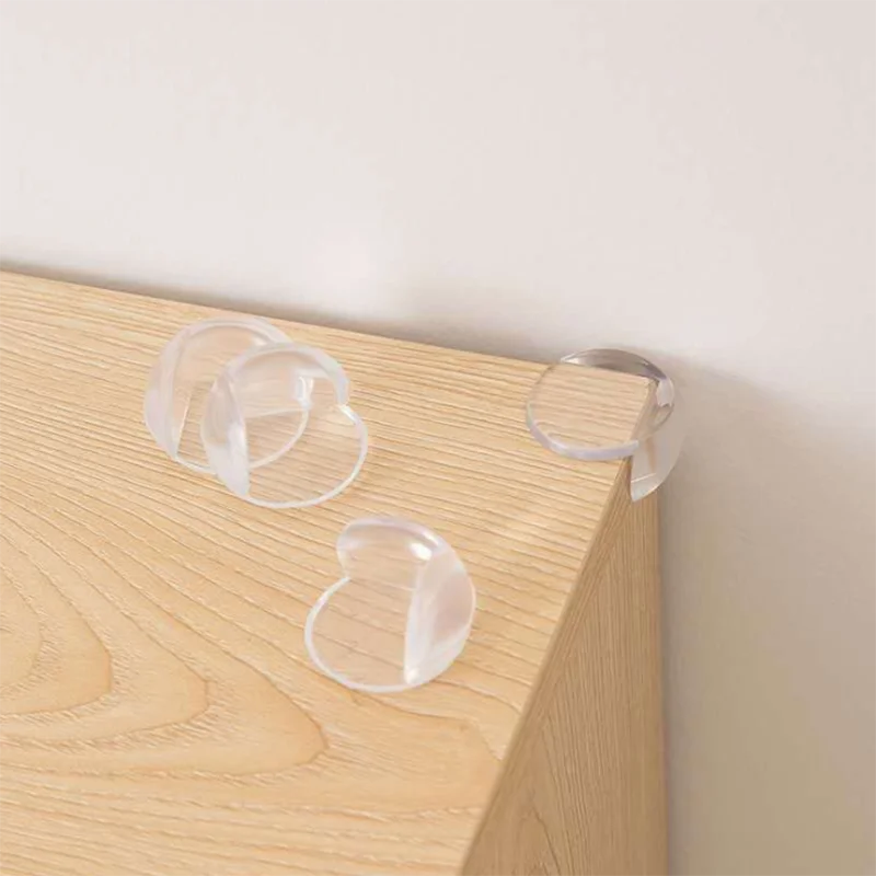 Protector de silicona de seguridad para beb&eacute;s, 4 Uds., anticolisi&oacute;n, borde de esquina de la Mesa, cubierta de protecci&oacute;n, protectores de esquinas para ni&ntilde;os-4