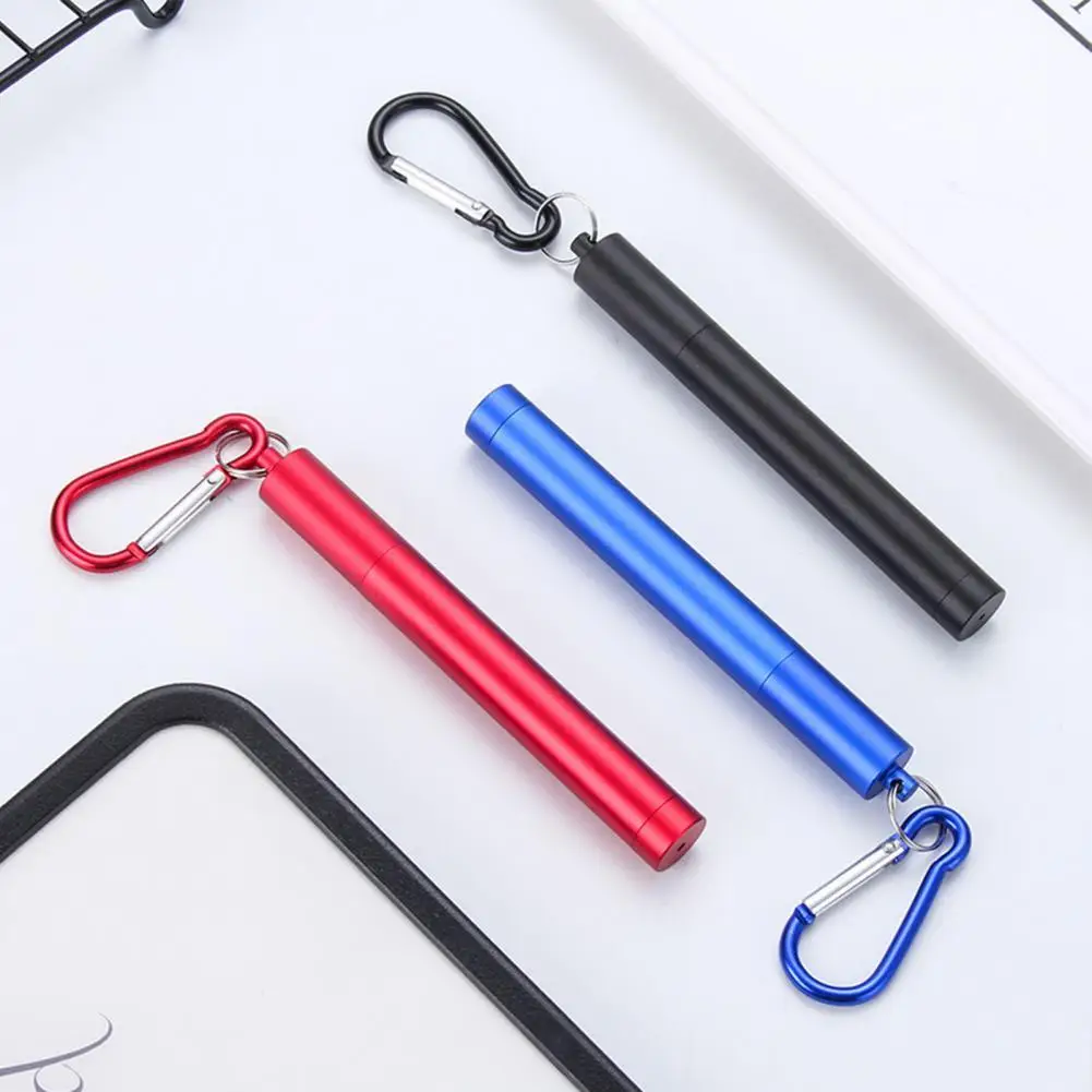

1 Set Multifunctional School Canteen Collapsible Straw Convenient Telescopic Drinking Straw Three-section for Kitchen