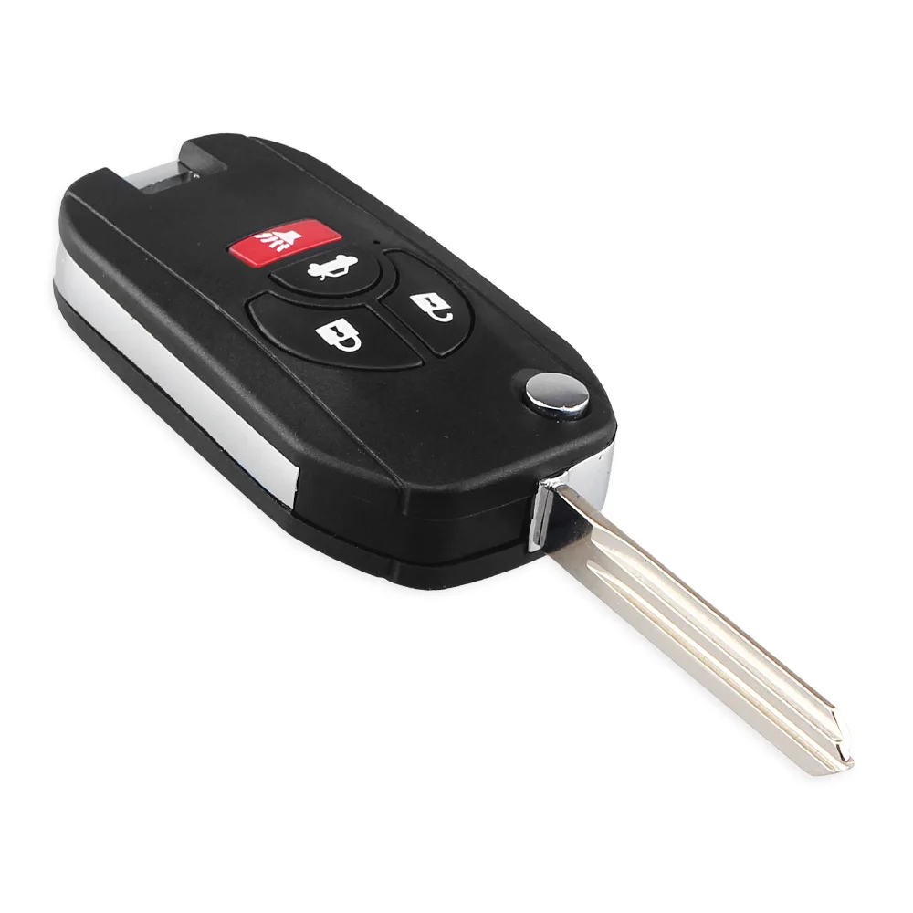 Новинка 4 кнопки пульт дистанционного управления KEYYOU раскладной чехол для ключа
