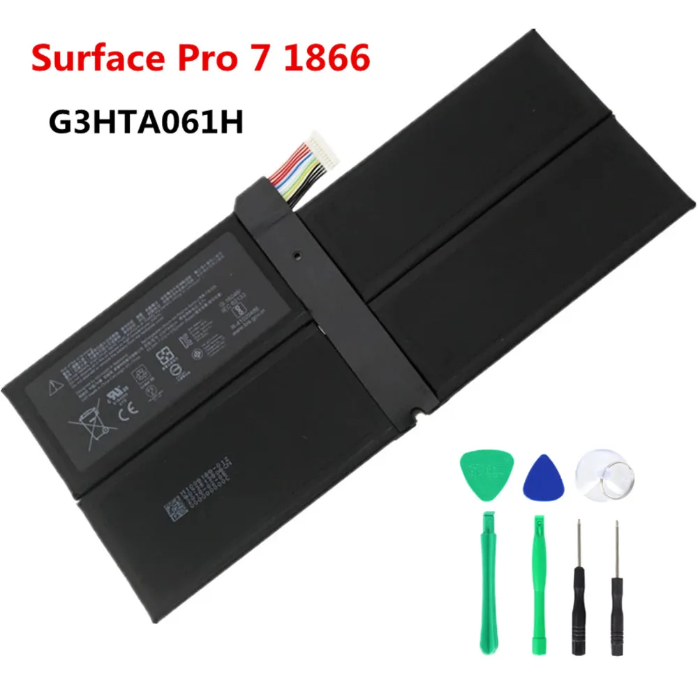 

New 5702mAh G3HTA061H Laptop Battery For Microsoft Surface Pro 7 1866 Replacement DYNM03 Tablet Batteries