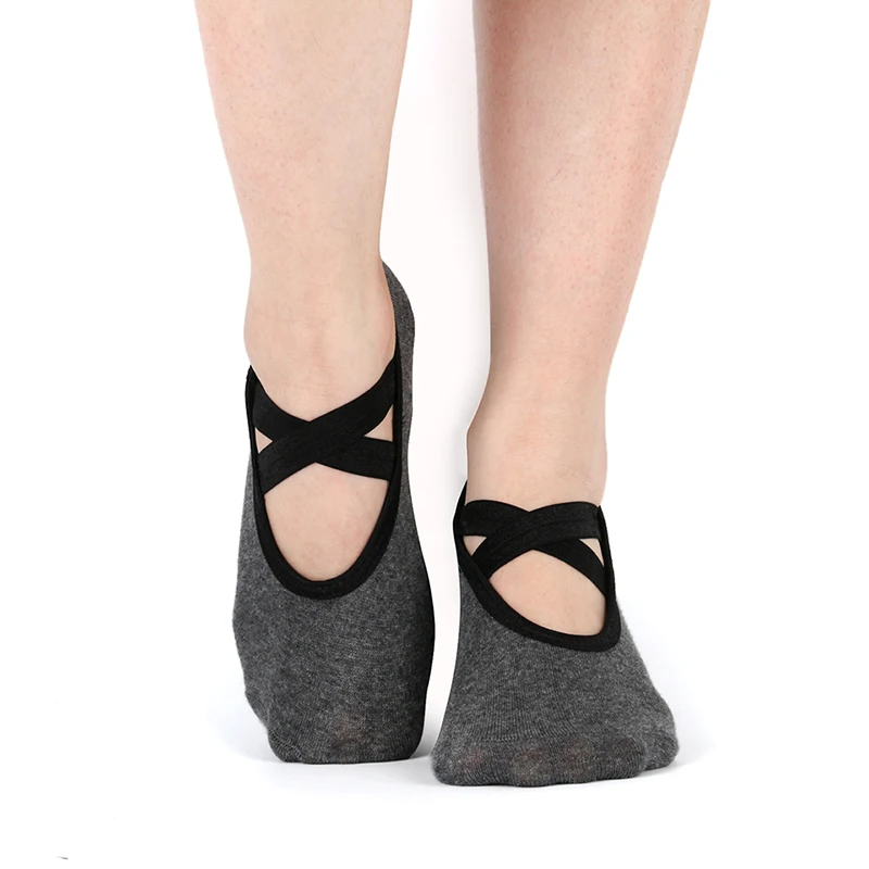 1 пара женские носки для йоги низкие силиконовые Нескользящие Пилатес фитнес