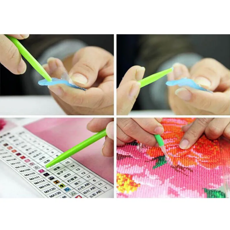 

DIY Round Diamond Paintings Diamond Painting Cross Stitch Colorful Drill Rhinestone Hand Needle Work Pasted Drawing Rhinestone