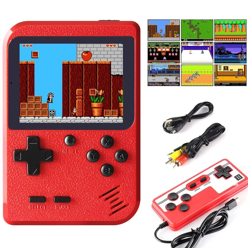 400 in1 Retro Portable Vide Game Consoles Mini Games for Kids Adults Handheld GameBox Gaming  Classical FC Games TV Output Gift