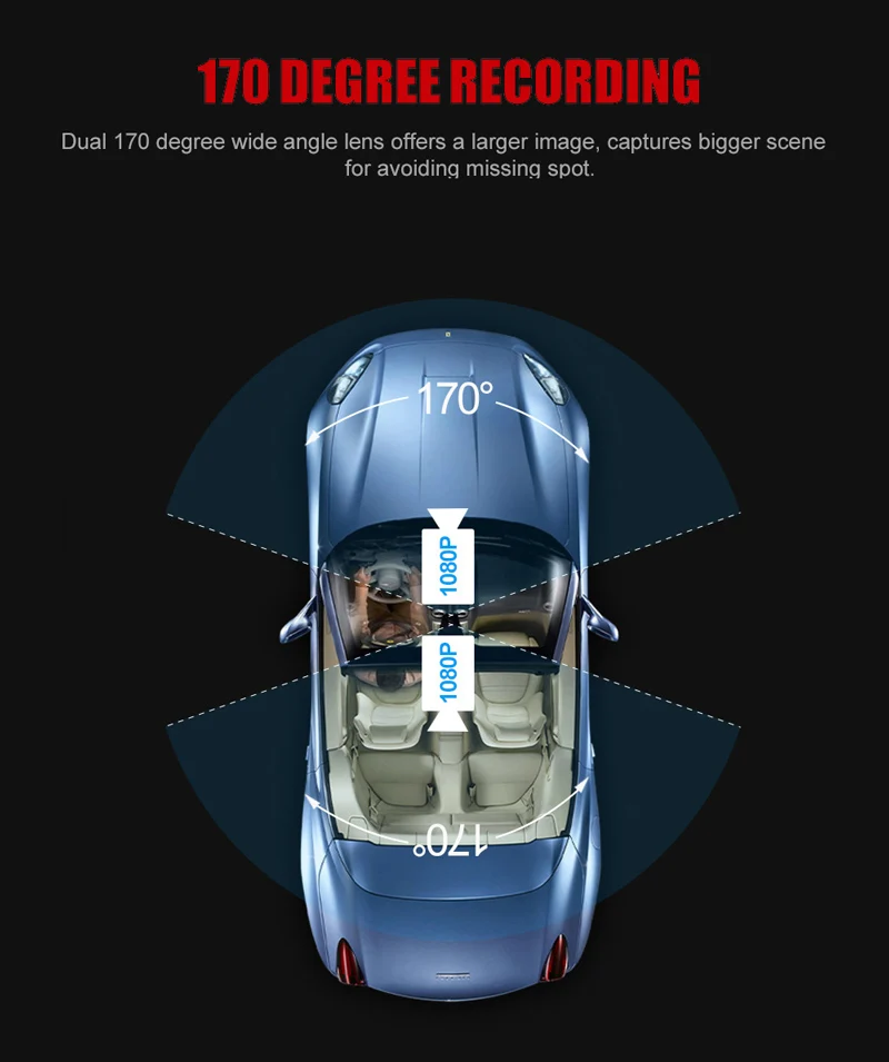 QPLOVE 4K Автомобильный видеорегистратор HD 2160P gps видеорегистратор двойная подвижная камера и сенсор sony с беспроводной Wi-Fi супер ночного видения авто рекордер