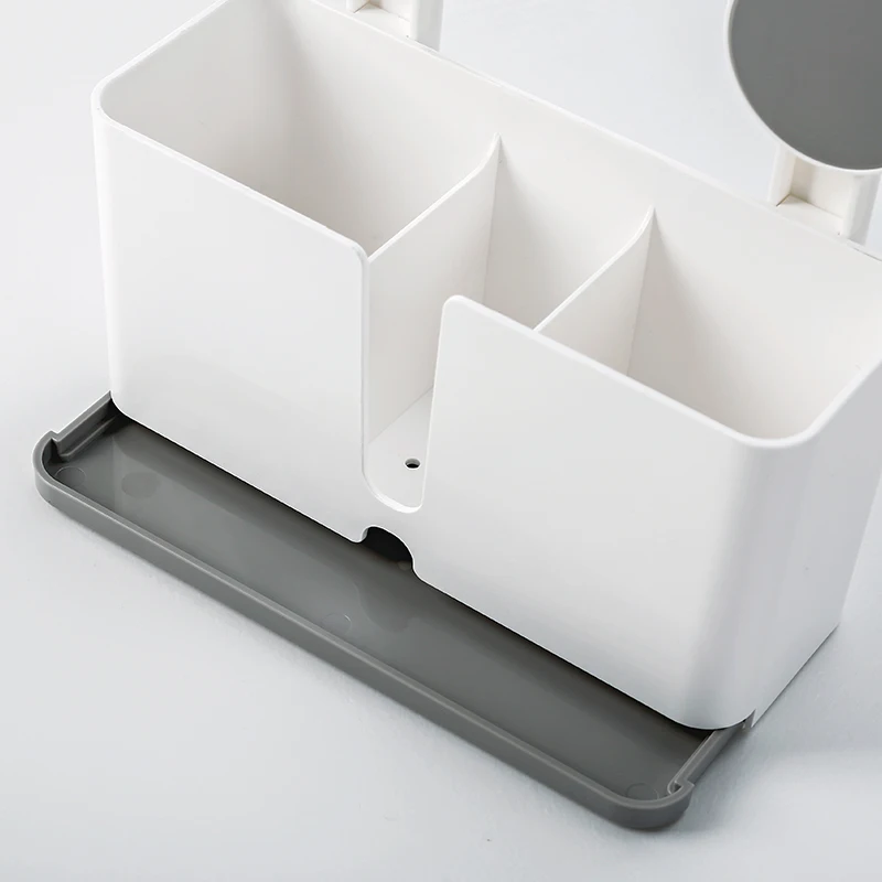 Bathroom Shelf Adhesive Storage Rack Toothbrush Holder Shaver Rack Organizer Wall Hanging Brushing Teeth Toothpaste Rack
