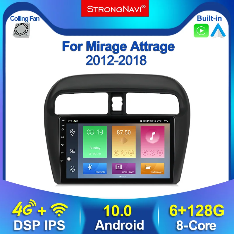 Автомобильный мультимедийный 2.5D IPS экран 6 + 128G Android 10 автомобильное радио для