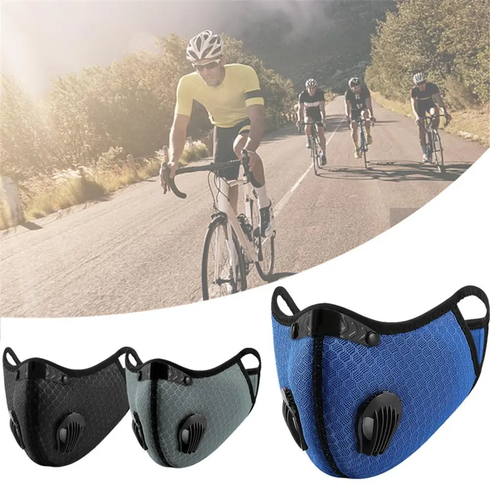 Пылезащитная маска дышащая двухклапанная Неопреновая ткань для защиты лица и