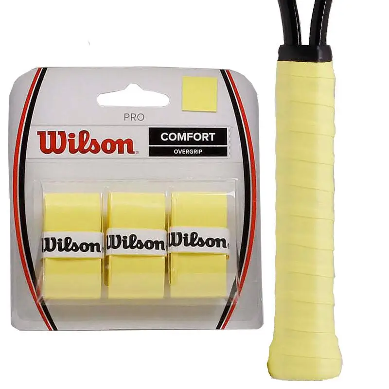 

Wilson 3pcs/set Pu Overgrip For Tennis Badminton Overgrip Sweat Grip Rackets Protector Stickers Sweatband Accessorie