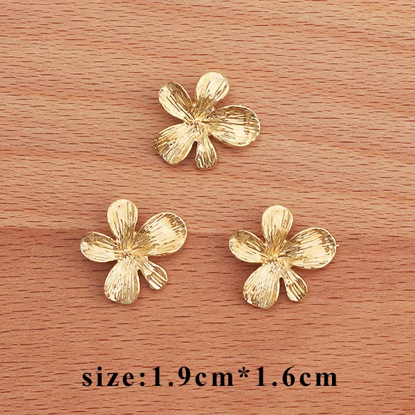 M33612 GUFEATHER M336, ювелирные аксессуары, 18k позолоченный, diy кулон, форма цветка, ручная работа, diy серьги, изготовление ювелирных изделий, 10 шт./партия - Цвет: M33612