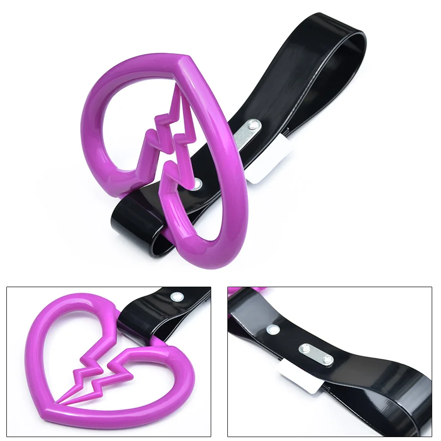 JDM ручка для поезда автобуса ручной ремешок кольцо дрифта в форме сердца