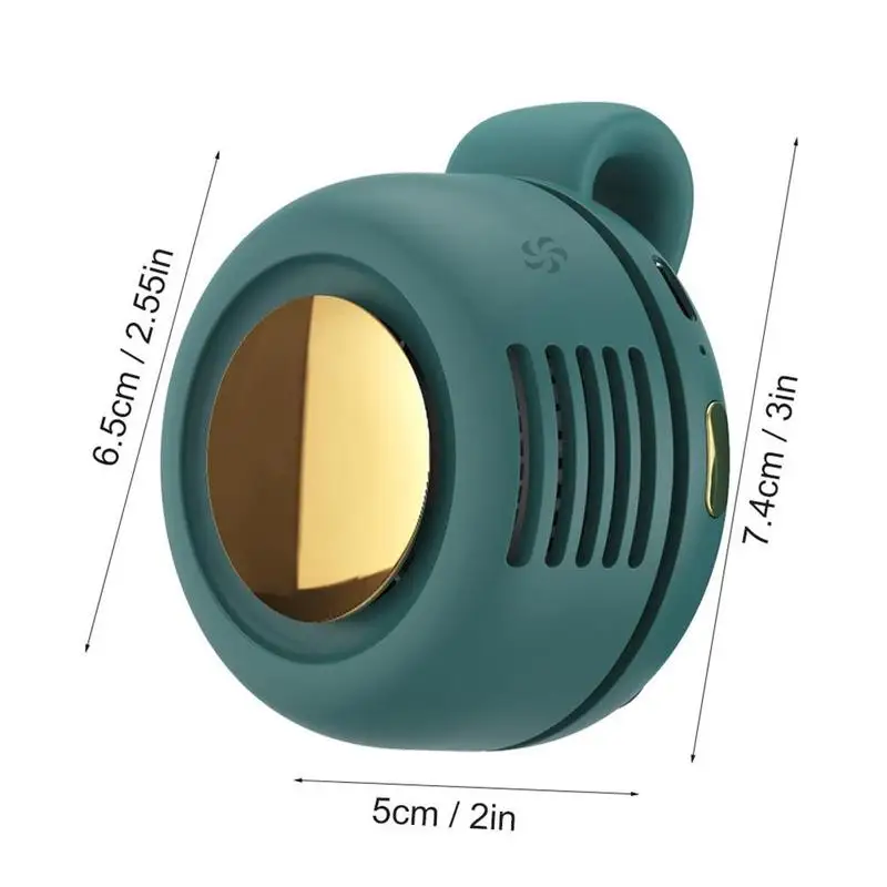 

Portable Handheld Mini Cooling Fan Built-in Battery Small Camping Air USB Round Fan Cooler Bladeless Charging Outdoor C7R6