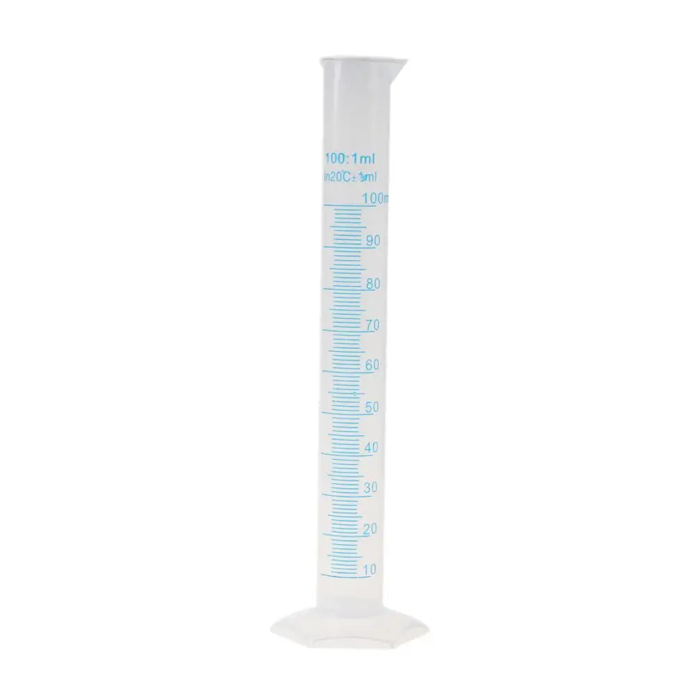 1 Pc High Quality Plastic Measuring Cylinder Laboratory Test Graduated Liquid Trial Tube Jar Tool New | Канцтовары для офиса и