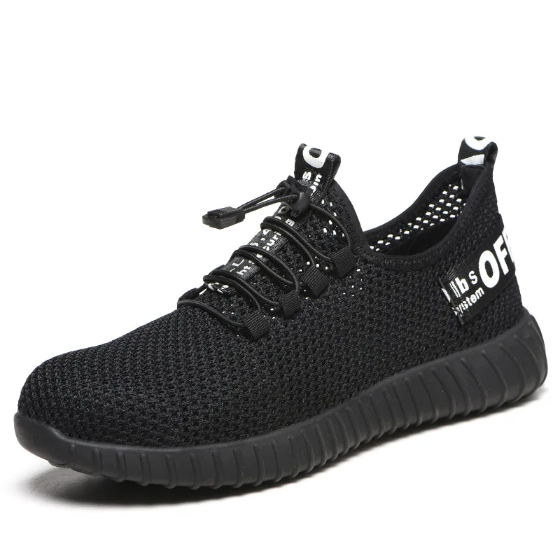 Hohner Security Work Shoes Men Black Indestructible Breathable Safety Steel Toe Anti-smashing Construction Sneaker Boots | Обувь