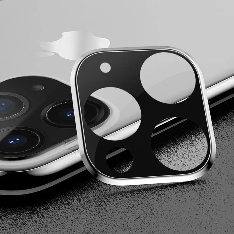 Для iphone X XR XS MAX 8 7 Plus закаленное стекло + металлическая задняя защита объектива