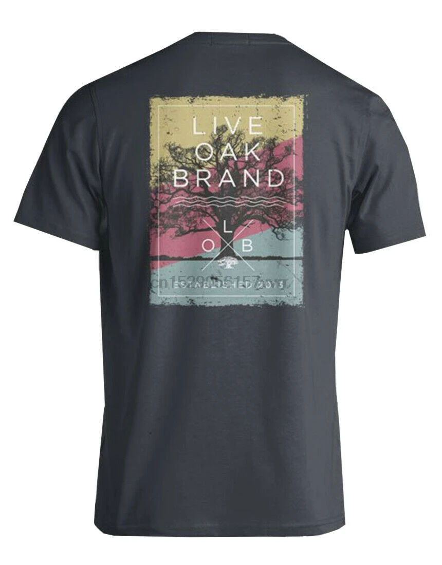 Футболка с короткими рукавами и изображением дуба|Мужские футболки| |