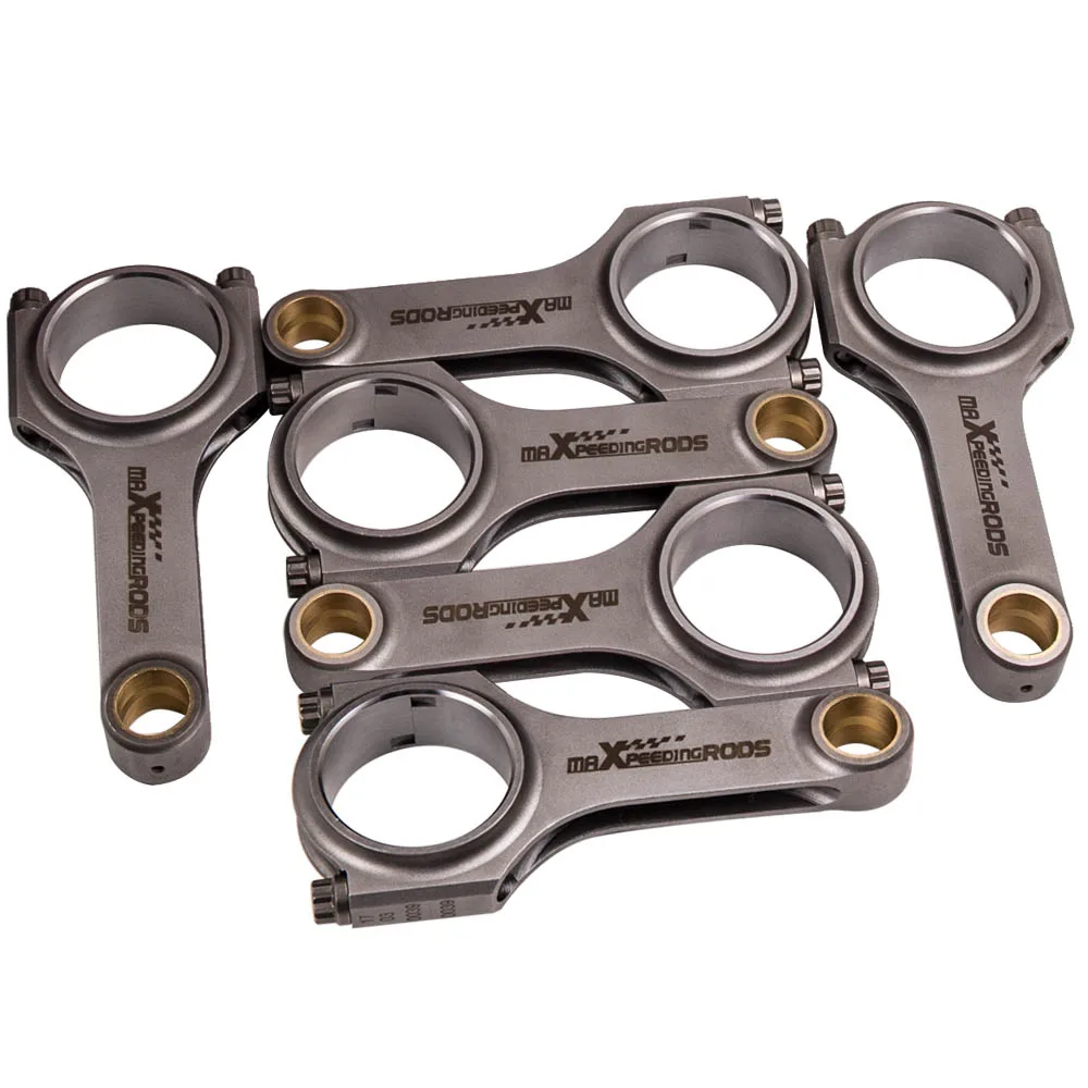 

6pcs 4340 Steel Connecting Rods for VW Golf Corrado III 2.8L 2.9L VR6 Conrods 164MM Conrods TÜV 5/16" ARP 2000 bolts