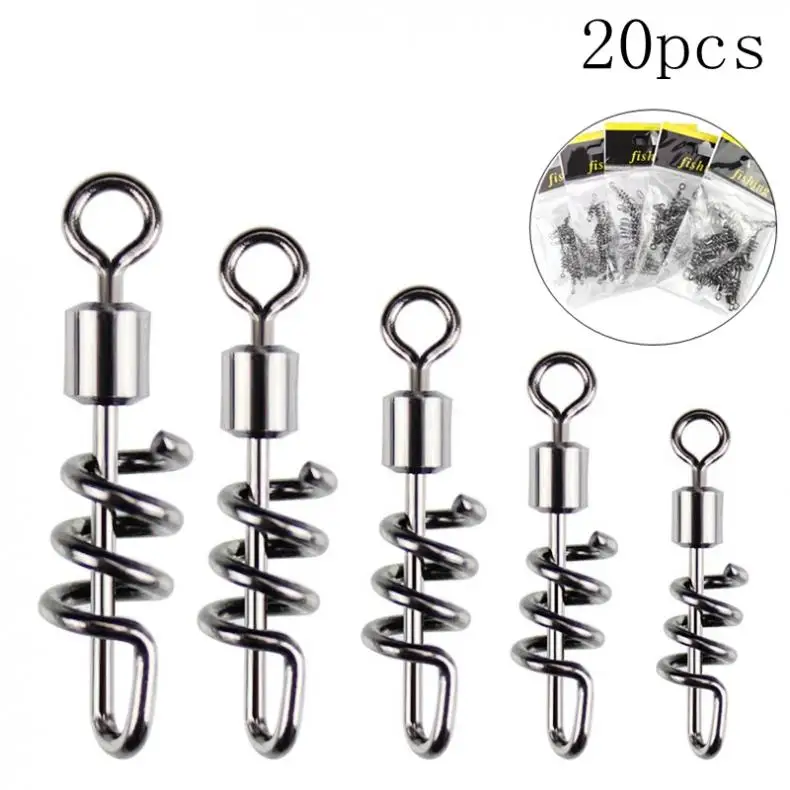 20 шт./лот рыболовный соединитель контактный подшипник роликовый поворотный 2 #4 #6