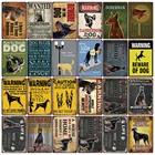 Kelly66 домашних животных Предупреждение собака правило жизнь лучше с Доберман Металлический Знак Домашний Декор Бар настенная живопись 20*30 см Размеры DG-26