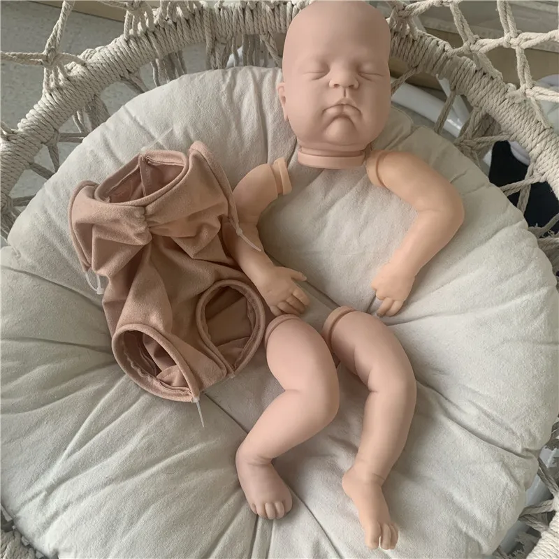 

20inch Reborn Kit Remi-Ashton With COA Reborn Doll Kit With Cloth Body Unfinished DIY Doll Parts Child 's Gift