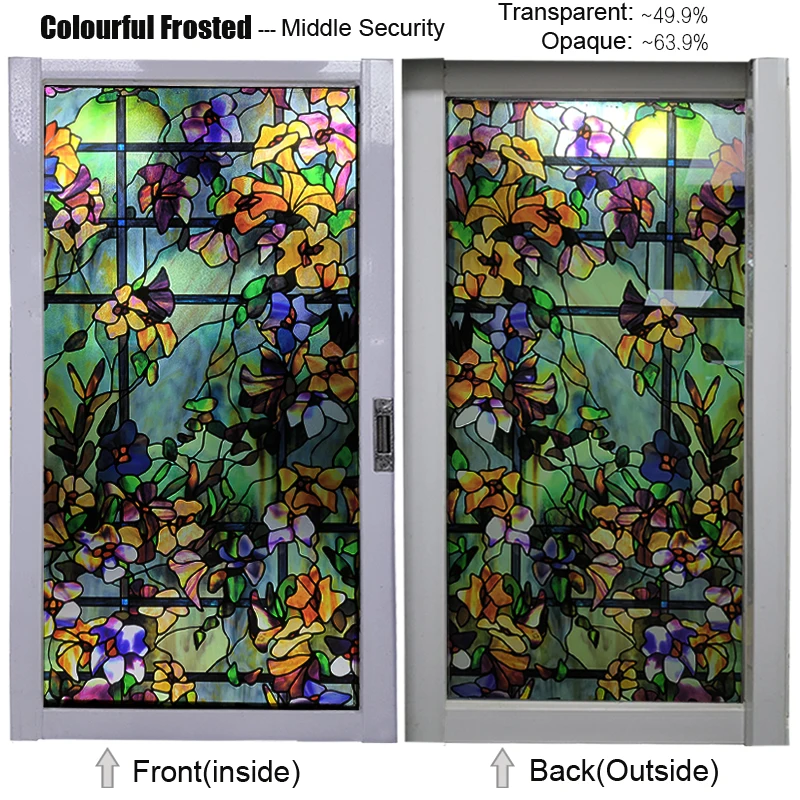 Горный чай цветок безопасность красивая утолщенная электростатическая пленка