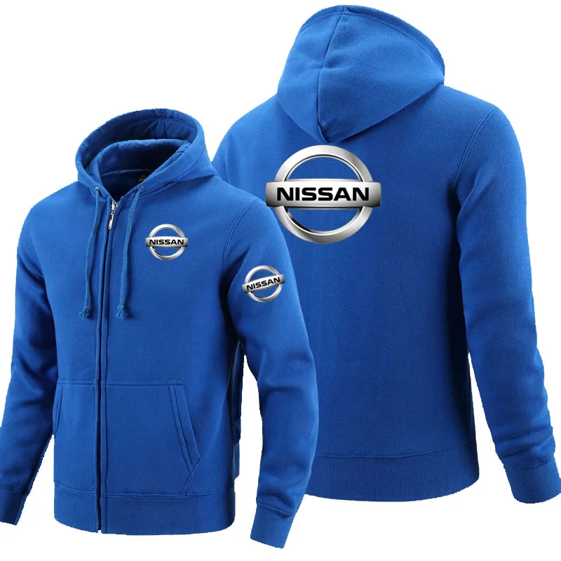 

Unisex Jackets Nissan logo zipper Sweatshirt Men Zipper Hoodies Autumn Hoodie Winter Long Fashion Casual Clothes