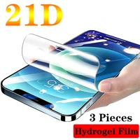 3pcs front and back hydrogel film for iphone 11 12 13 pro max mini xr xs max tpu soft screen protector for iphone 7 8 6s plus se