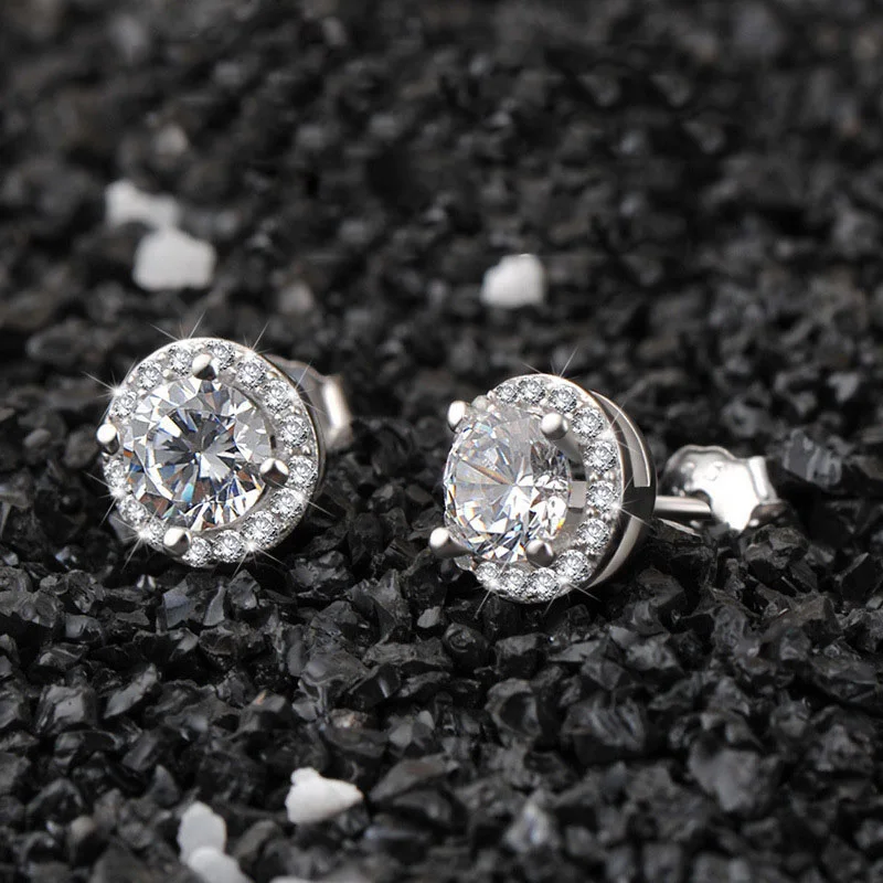 Роскошные круглые серьги-гвоздики с сердечками и стрелками высокое качество