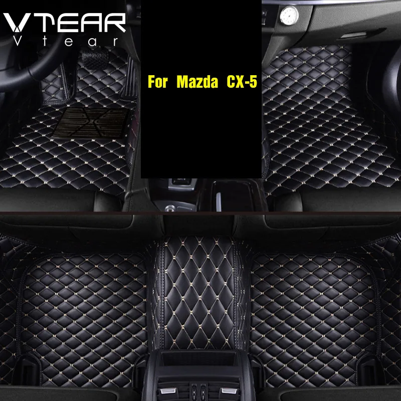 Vtear для Mazda CX 5 CX5 2020 2019 аксессуары кожаные коврики ковры интерьера