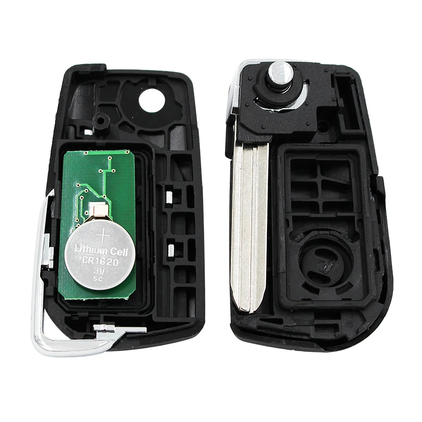 3+1/4 Button Upgraded Folding Flip Remote Car Key 314MHZ with G Chip FCC ID: HYQ12BBY for Toyota Camry 2007 - 2011 RV4 2010 | Автомобили и