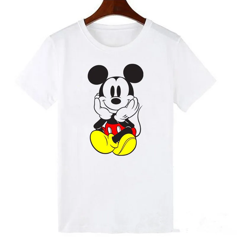 Женская футболка с принтом Поцелуй мыши в Корейском стиле Повседневная